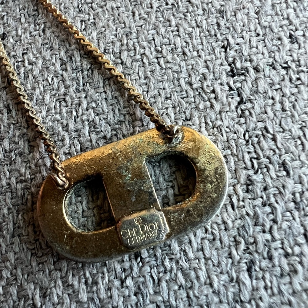 Christian Dior Vintage CD pendant necklace - Picture 8 of 9